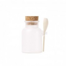 분말 용기 100ml / 코르크캡 나무스푼 포함