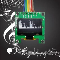 E5BE OLED 음악 스펙트럼 디스플레이 분석기 MP3 자동차 PC 증폭기 레벨 표시기 음악 리듬 분석기 VU 미터, 02 B