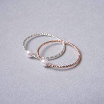 여자 silver 학생 국내제작 커플 레이어드 디그레이 실버 심플 링 우정 로즈골즈 반지 은 진주 925