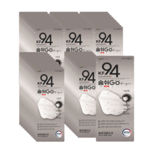 숨쉬고 유니크 마스크 KF94 대형 (화이트/블랙) 1매x50장, 화이트 1매x50장