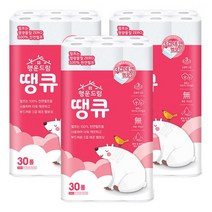 올챌린지 [행운드림] 땡큐 롤 화장지 두루마리휴지 3겹 14m 30롤 3팩, 1
