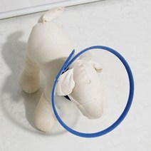 강아지 목보호대 M 2개 강아지캡 강아지꼬깔 넥카라, 낱개