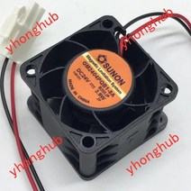서버컴퓨터 데스크탑 노트북 sunon gm2404pqb1-8a b295.ip dc 24v 3.9w 40x40x28mm 냉각 팬, 없음, 검은색