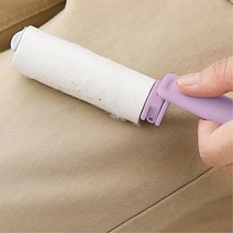 접이식 포켓형 미니 테이프크리너 핑크 먼지털이청소기 머리카락제거 고양이털빠짐, 1개