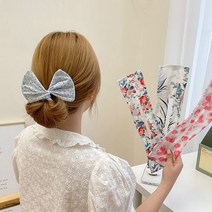 홀리지 브비아 똥머리 리본 넓은 밴드