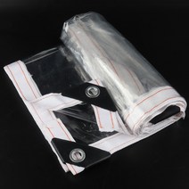 원터치윈드스크린 라운지 쉘터 위장막 PVC . % 투명 방수 천 Pergol s 파빌리온 정원 식물 창고 테라스 지붕 캐노피 발코니 방수포, Customizable size, 01 PVC Transparent
