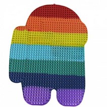 85cm 어몽어스 대왕 푸시팝 교육 장난감 게임 팝잇 초대형, 85cm 캔디 컬러