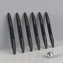 코믈리 자동차 정전기 문콕방지 도어가드, 블랙 6P, 6개