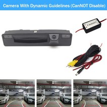 무선 후방 카메라 화물차 포드 포커스 용 hd 트렁크 핸들 mk4 c519 2018 2019 2020 2021 ccd 나이트 비전 방수 백업 역방향 후면보기, b 동적 정류기