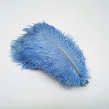 공예용깃털 펜 먼지털이 10 개 자연 염색 솜털 부드러운 타조 공예 DIY 바느질 보석 만들기 드레스 웨딩 장, 23 Sky Blue feathers