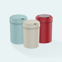 코멕스 클린 종량제 휴지통 20L 베이지민트레드, 베이지