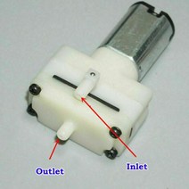 DC1.5V 2V 3V Micro Mini 031 Air Oxygen Pump for Sphygmomanometer Monitor Aquarium Water Fish Tank in, WHITE