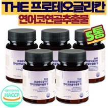 프로테오글리칸 식약청인증 프로테오글리칸연어코연골 프로테오글리칸관절 프로테오클리칸 프리데오글리칸 프로테오 프로테오글루칸 프리글리칸 연어코 연골, 5통, 60정