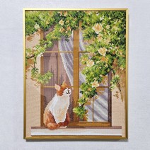 보석십자수 액자 프레임 25x25 30x30 30x40 40x40 40x50 45x60 50x70 알루미늄 17종 (십자수 미포함), 무광 화이트
