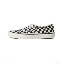 정품 반스 어센틱 44 D 애너하임 팩토리 블랙 체크 VN0A38ENOAK1 Authentic Anaheim Factory black check