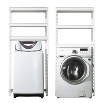 아트박스/스피드랙 스피드랙 건조기 세탁기 선반 3단 1000 x 900 x 2100, 블랙, 9mm 양면코팅