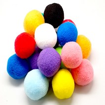 고래아트 국산 뿅뿅이 폼폼이 50mm 대용량 칼라솜 솜방울 퐁퐁 200개입, 50 mm, 노랑