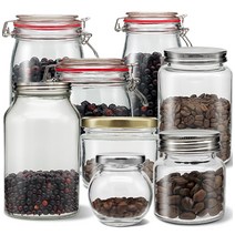 메탈글라스 33종 미니티120ml-5개 과일청 유리병, 30_메탈글라스자(클립)1500ml_클립_2개