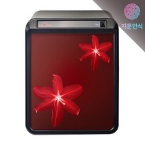 루셀 스마트지문금고 WOUP-040 심플 플라워 디자인 스마트폰문자알림 선일가정용금고 잠금락도어두께 동급최강 기사님설치배송 보석함증정, 3.NW(레드장미), 추가안함, 1층(E/V있음)