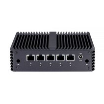 QOTOM 방화벽 어플 라 이언 스 Q730G5 Q750G5 셀러론 J4105 J4125 쿼드 코어 5 * I225-V 2.5G LAN 트웨이 라우터 팬리스 미니 PC, Q750G5 J4125 WIFI, NO RAM NO SSD