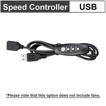 낚시쿨러 Gdstime TV 박스 냉각 브러시리스 AV 수신기 2 인 1 USB 컨트롤러 케이블 40mm DC 60mm 120mm 140mm, 4.Speed Controller - 없음 RGB-Bl