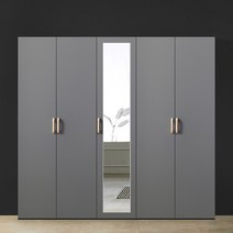 이엔 (800옷장+400거울옷장+800이불장) 2000 장롱세트 시스템장 드레스룸 장농, 그레이