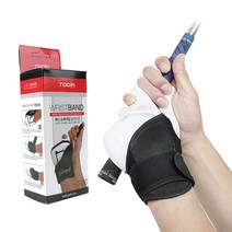 투딘 골프 손목교정아대 손목밴드, 블랙