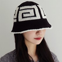 이코마켓 국내제작 쿠시 여성 니트모자 니트 버킷햇 방한 가을 겨울 벙거지모자