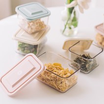 [네스틱] 에코볼 이유식용기 3개 세트 반찬용기, 직사각3P, 핑크