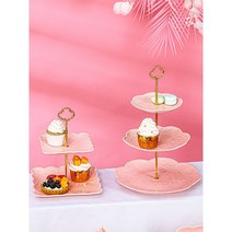 루이드롱 파티용 케이크돔 2단 3단 디저트트레이 촬영용 플레이딩 접시 세트 12종 세트, 12종세트