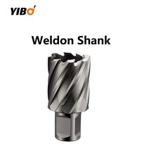 건식코아드릴 고출력 천공HSS-E 커터 구멍 톱 코어 드릴 비트 자석 12-60mmx25mm 범용/Weldon/Fein 퀵-인, 02 Weldon Shank_23 34x25