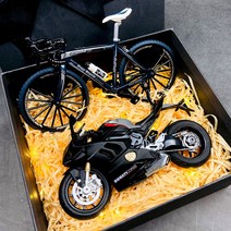 오토바이 다이캐스트 모형 피규어 컬렉션 두카디 핸드메이드 할리 데이비슨, 듀카디블랙_선물세트