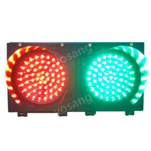 LED 신호등 비상 깜빡이 200/300/400mm 교통 주차장 운전 학교 건설 조명 모듈, 제어없이 400mm220V 입력 세 와이어