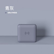 샤오미 초소형 대용량 고속 충전 보조 배터리 20000mAh 초미니 군대 초경량 초슬림, 그레이