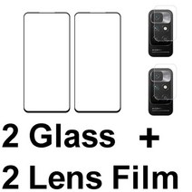레드미 용 4 IN 1 Glass 노트 프로 max 카메라 렌즈 샤오미 강화 스크린 보호대, 13 레드미 노트 11S, 05 2 Glass and 2 렌즈