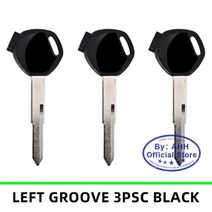 혼다 CG125 AHH 오토바이 키 교체 100 125 150 c CC 스쿠터 및 제어 잠금 자석 용 포경, 3PCS Black Left