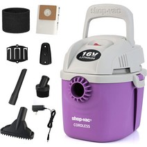 습식청소기 Shop-Vac 무선 3.8L(1갤런) 습식/건, 01 퍼플.