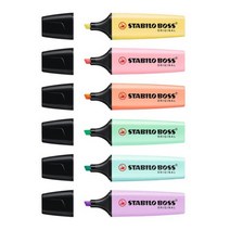STABILO 보스 파스텔형광펜, 색상/터뭐어즈(1EA)