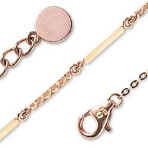 비앤비골드 [비앤비골드] 14K 슬림 컷팅바 체인 팔찌 NPB33734