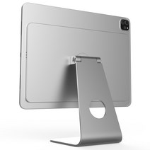 킨닉스 알루미늄 아이패드 마그네틱 거치대 자석 스탠드 받침대 필기 드로잉 프로 12.9 5세대 에어 11 4세대, 실버, KNX26-11
