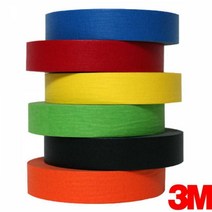 3M 페인트 보수작업 종이 마스킹 테이프 24mm 도장용 고내열 산업용 칠보호, 3M 그린색