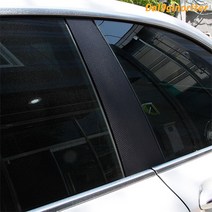 BMW 5GT 데칼 B C 필러 카본스티커 랩핑 F07, 블랙카본 무광