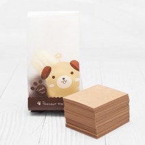 중앙패키지 크라프트 쿠키받침 100개