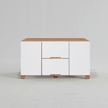 칭두 모던 와이드 거실장 1000 착불, 고무나무화이트