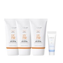 UV 데일리 선크림(베이스/매트) 50ML 3개 SPF50 PA+++ (+수딩크림 미니7ml) 310174, 선크림(베이스)3개