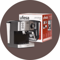 Ufesa. 검정 및 은색, 검정과 은
