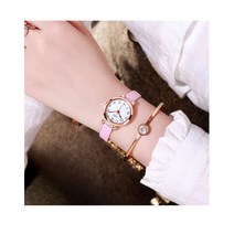 저비샵 DZG 여자 여성 학생 손목 시계 선물 CU896 작고 가벼운 부드러운 감성