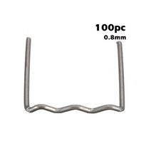 용접기 100 pcs 핫 스테이플러 스테이플 핫 바인딩 스테이플 플라스틱 용접 기계 자동차 범퍼 수리 핫멜트 용접 자동차 수리 도구, 푸른