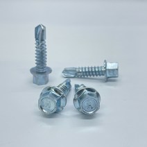 국산 육각 직결피스 나사 일반 철 양날 육각머리 14 x 32mm 화신, 일반철 육각 #14x25(500개) 화신, 국산 육각머리 직결피스나사 일반철 양날