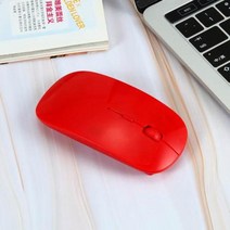 슬림마우스 무선 마우스 블루투스 1600 인치 당 점 USB 광학 컴퓨터 24G 수신기 MAC 용 초박형 Sanxing 샤오미 Ect 노트북, 없음, 빨간